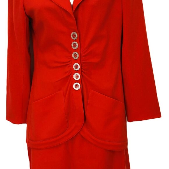 Emanuel Ungaro Vintage skirt Suit Sz Italian 40 US 4 includes jacket & skirt - Picture 10 of 10